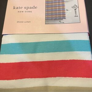 Kate Spade multi colored shower curtain, NWT